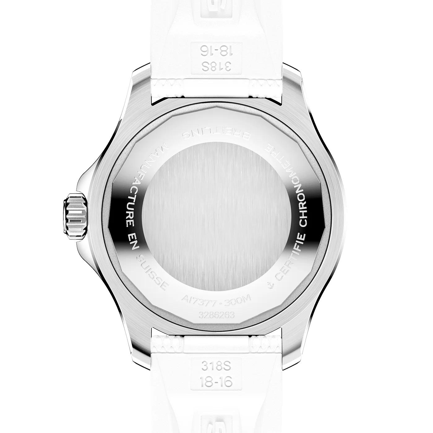 Superocean 36mm White Dial Automatic Rubber Strap Watch - Image 4