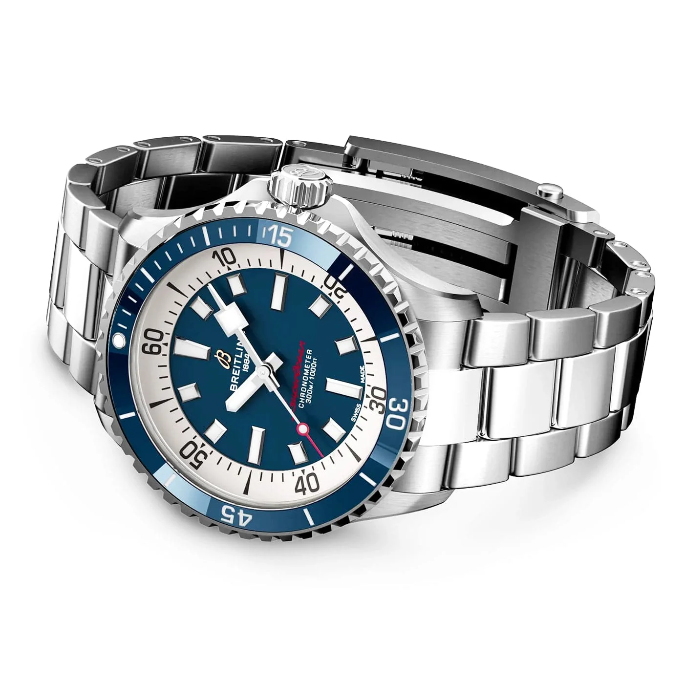 Superocean 42mm Blue Dial Men's Automatic Bracelet Watch - Image 2