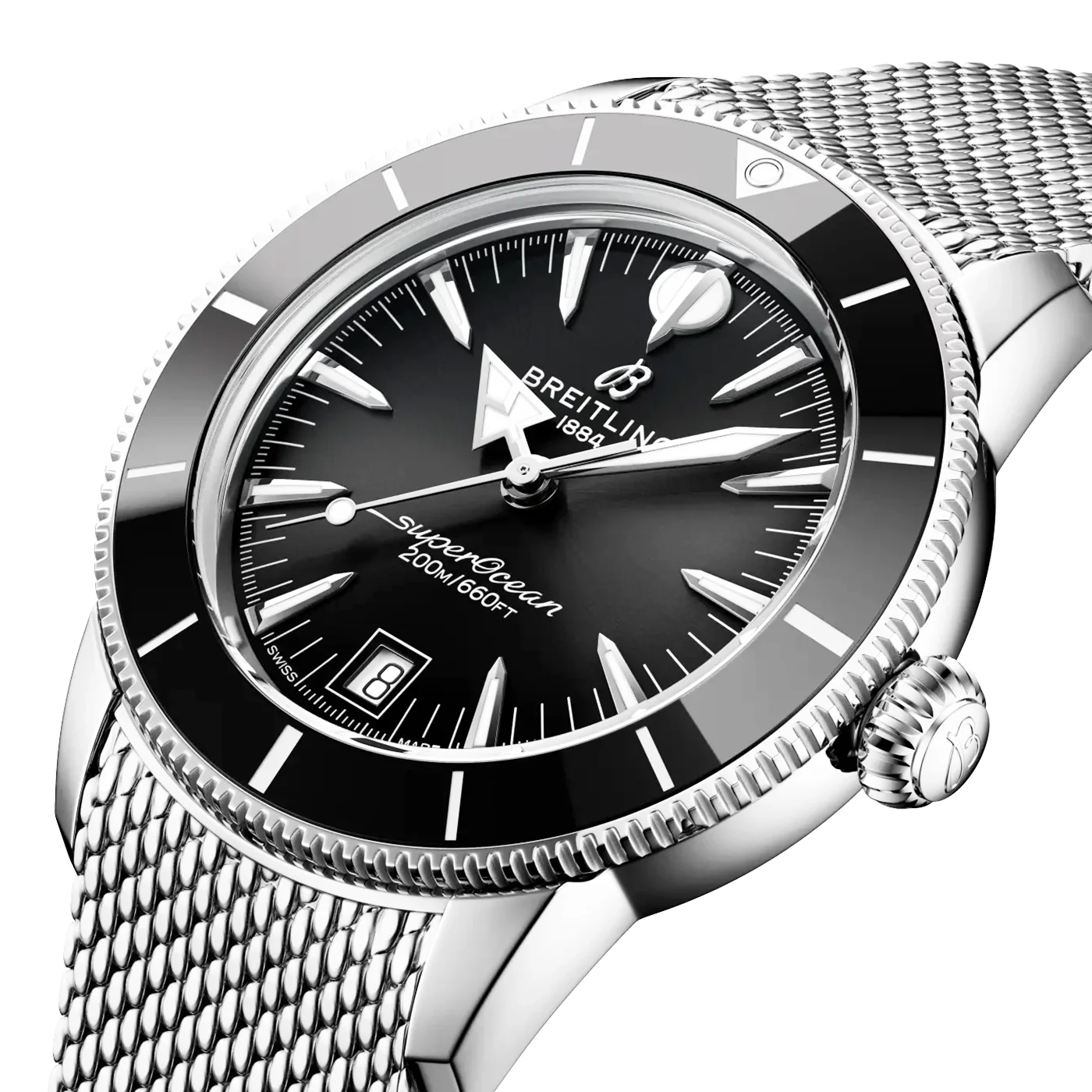 Superocean Heritage B31 40mm Black Dial Bracelet Watch - Image 2