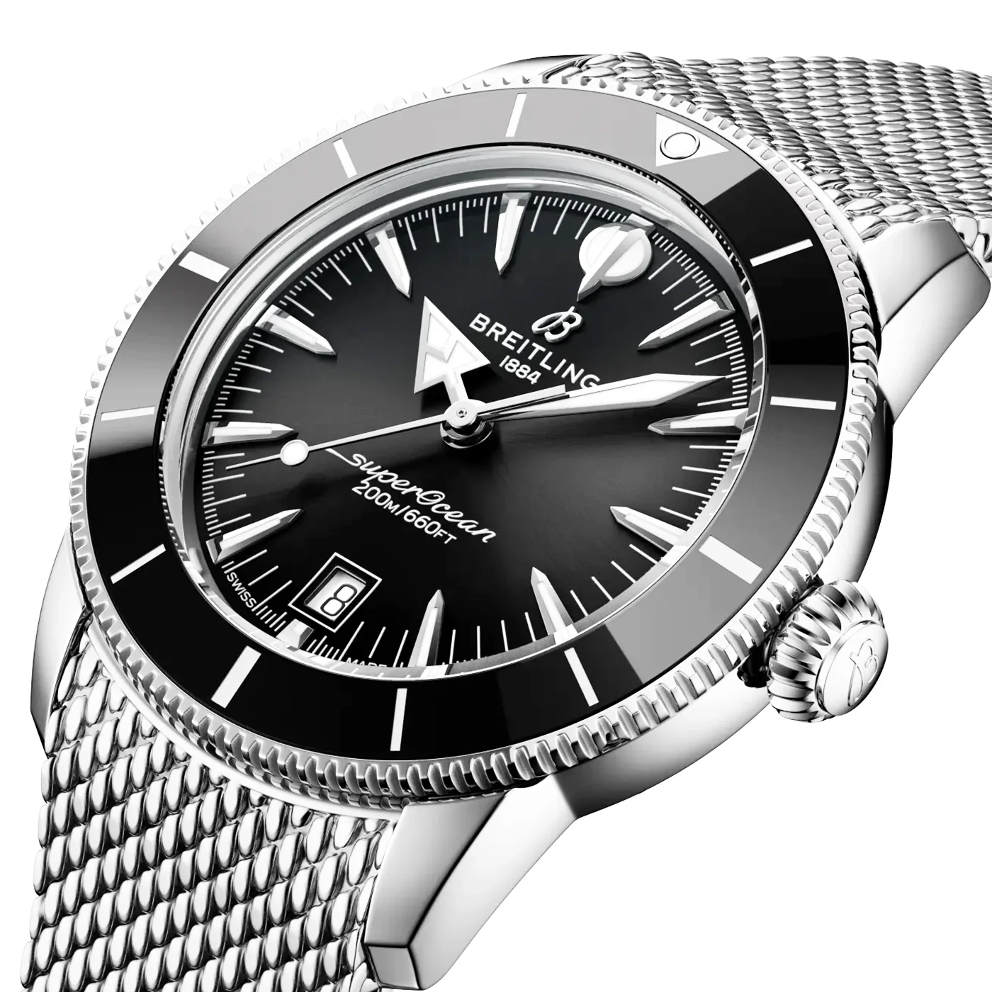 Superocean Heritage B31 42mm Black Dial Bracelet Watch - Image 2