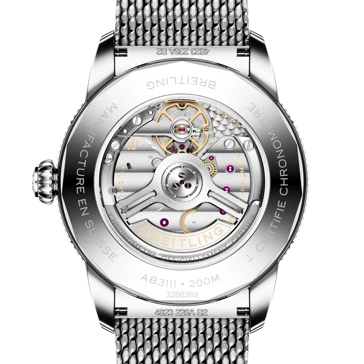 Superocean Heritage B31 42mm Black Dial Bracelet Watch - Image 4
