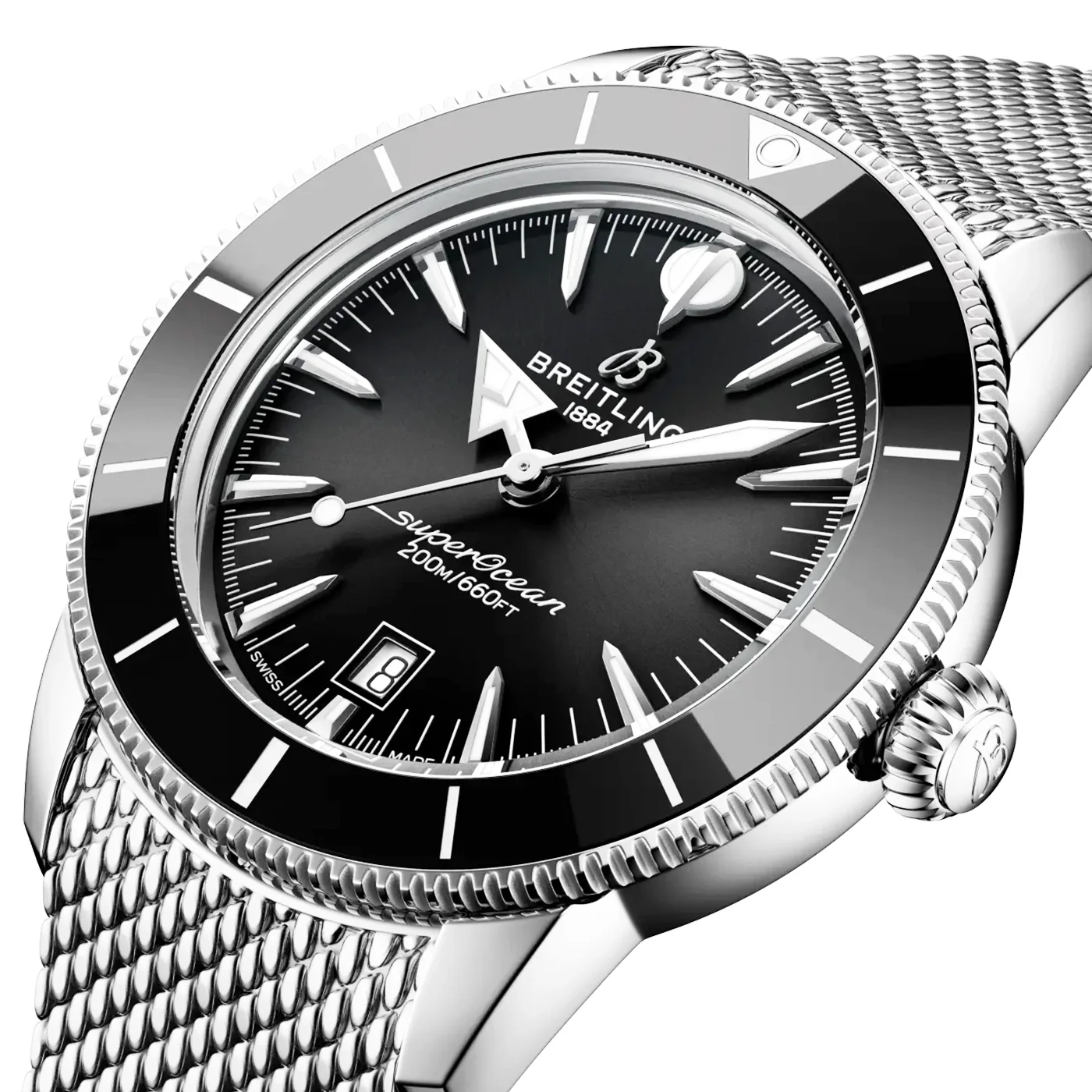 Superocean Heritage B31 44mm Black Dial Bracelet Watch - Image 2