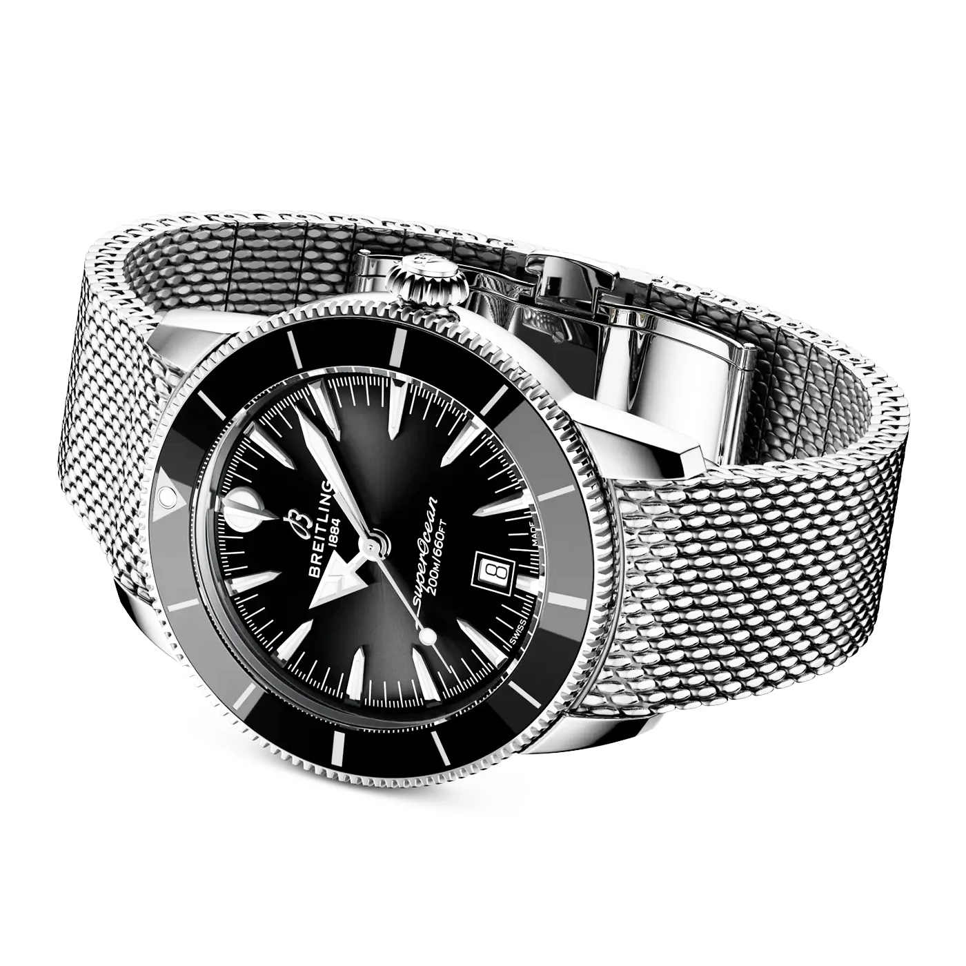 Superocean Heritage B31 44mm Black Dial Bracelet Watch - Image 3