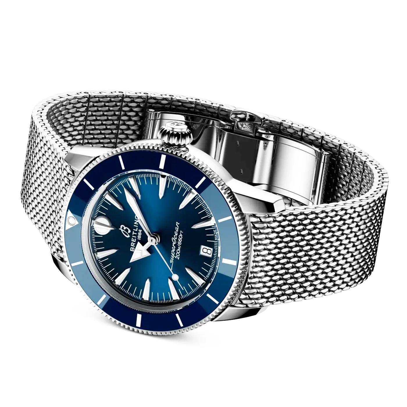 Superocean Heritage 36mm Blue Dial Bracelet Watch - Image 3