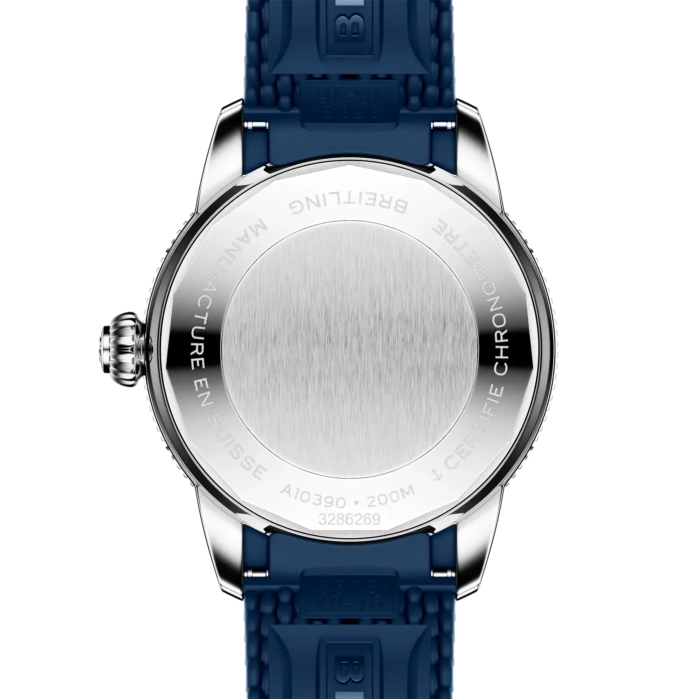Superocean Heritage 36mm Blue Dial Rubber Strap Watch - Image 4