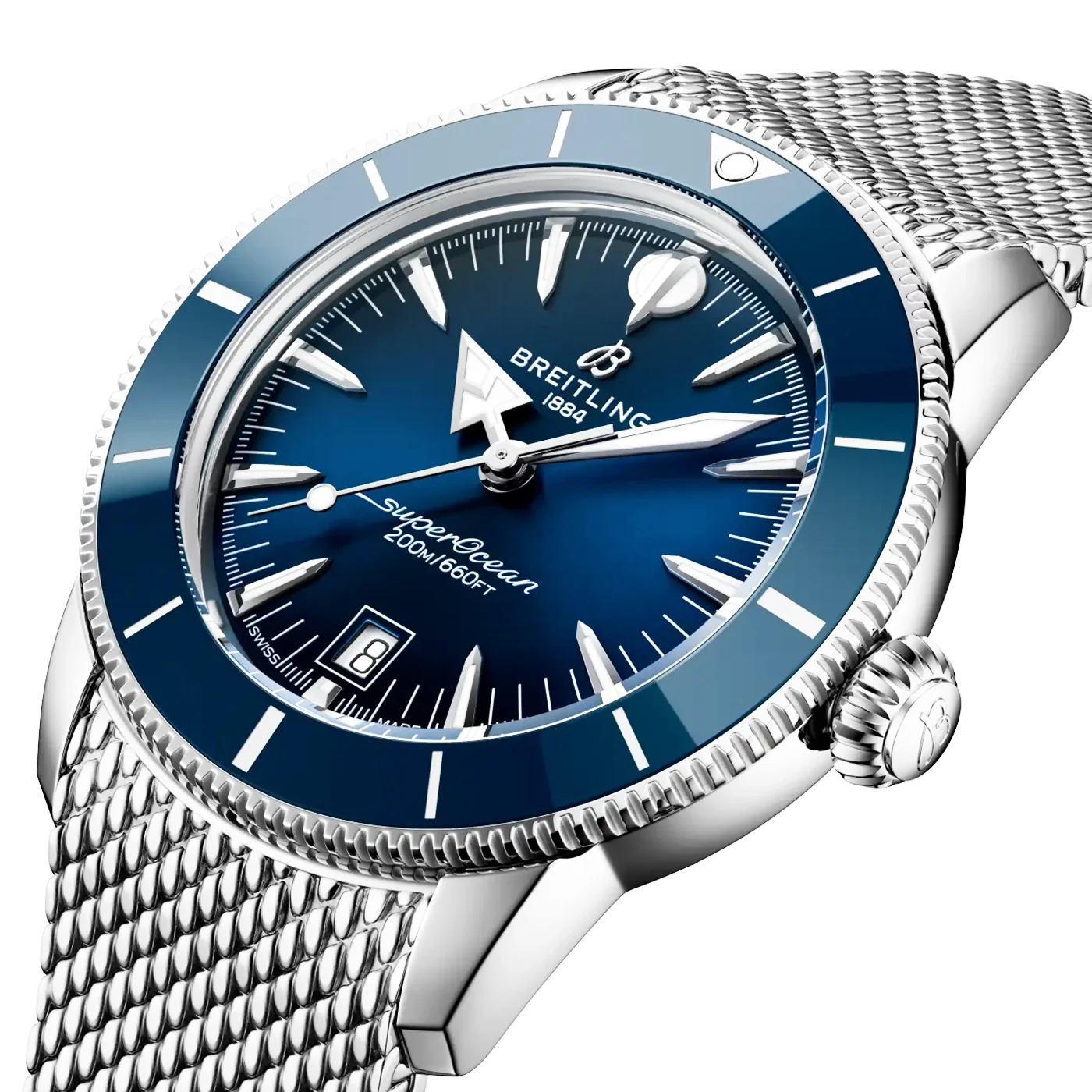 Superocean Heritage B31 42mm Blue Dial Bracelet Watch - Image 2