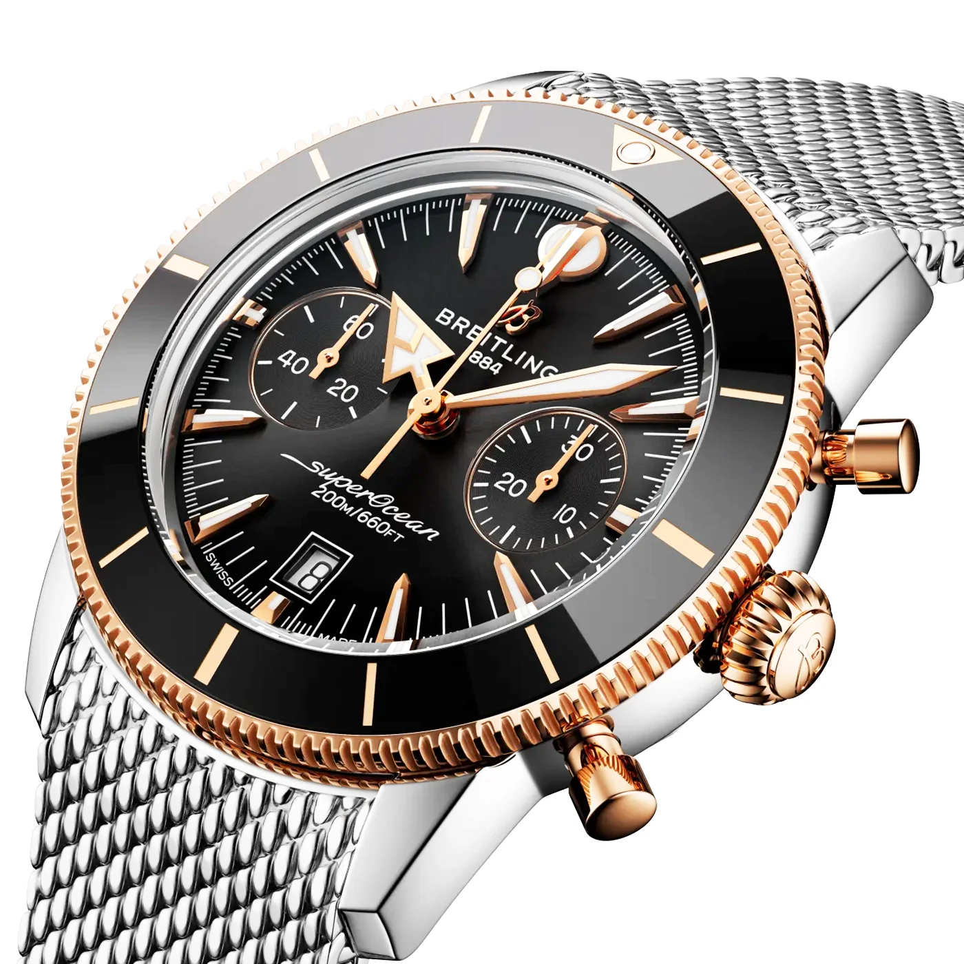 Superocean Heritage Chronograph 42mm Two-Tone Bracelet Watch - Image 2