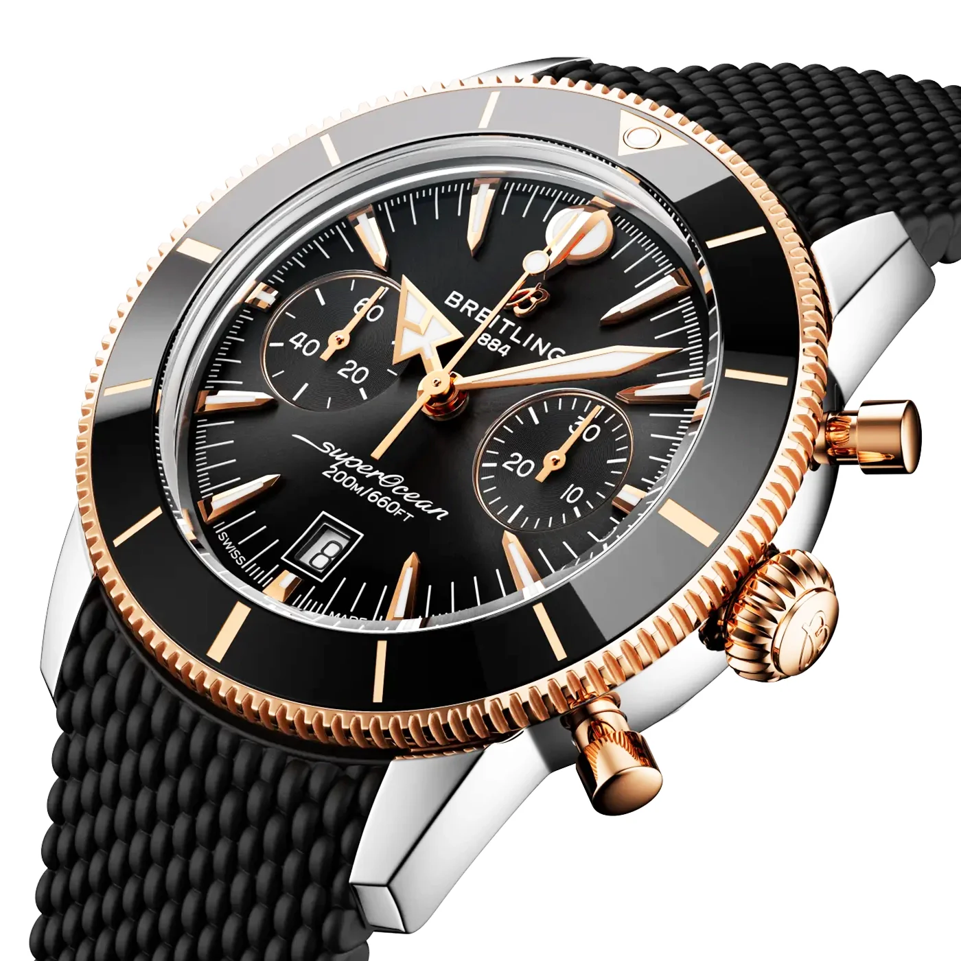 Superocean Heritage Chronograph 42mm Two-Tone Strap Watch - Image 2