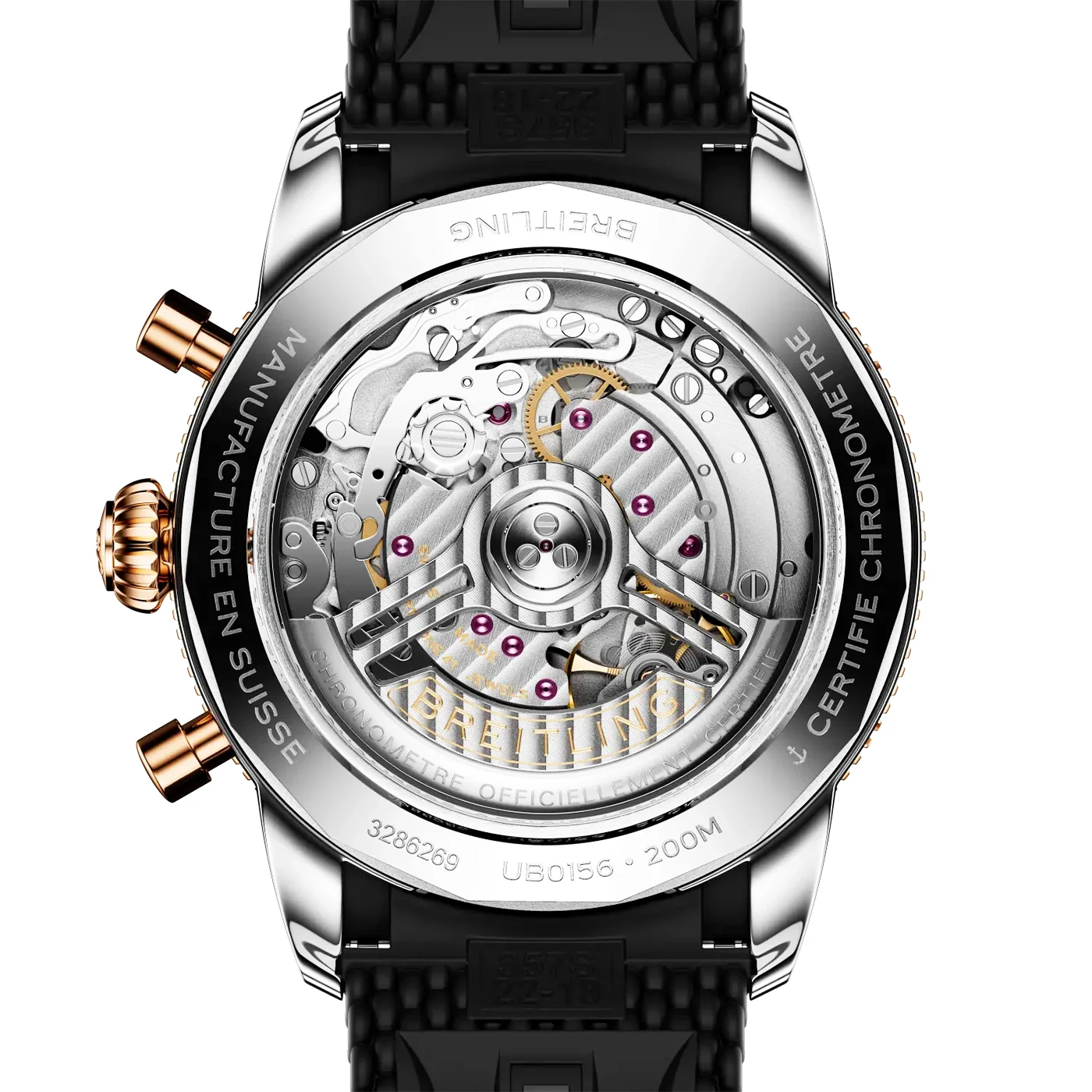 Superocean Heritage Chronograph 42mm Two-Tone Strap Watch - Image 4