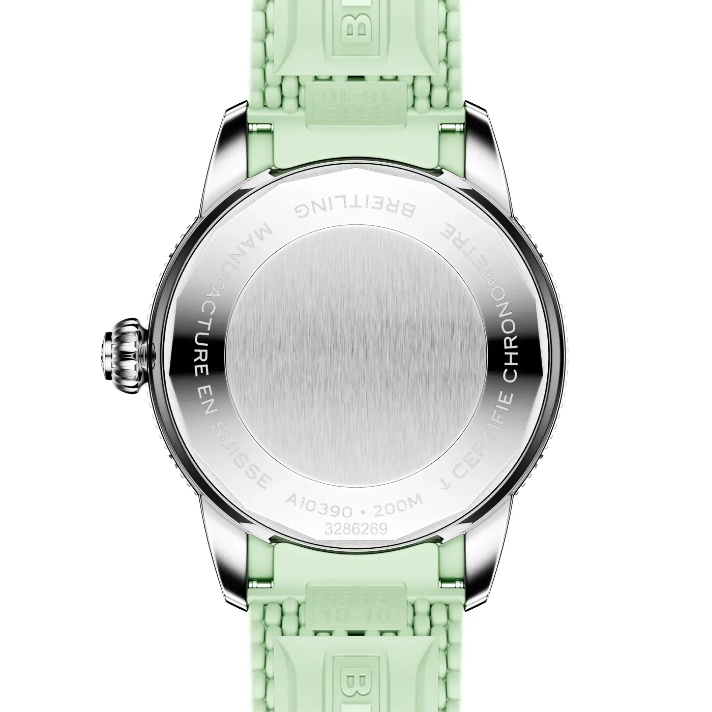Superocean Heritage 36mm Mint Green Dial Rubber Strap Watch - Image 4