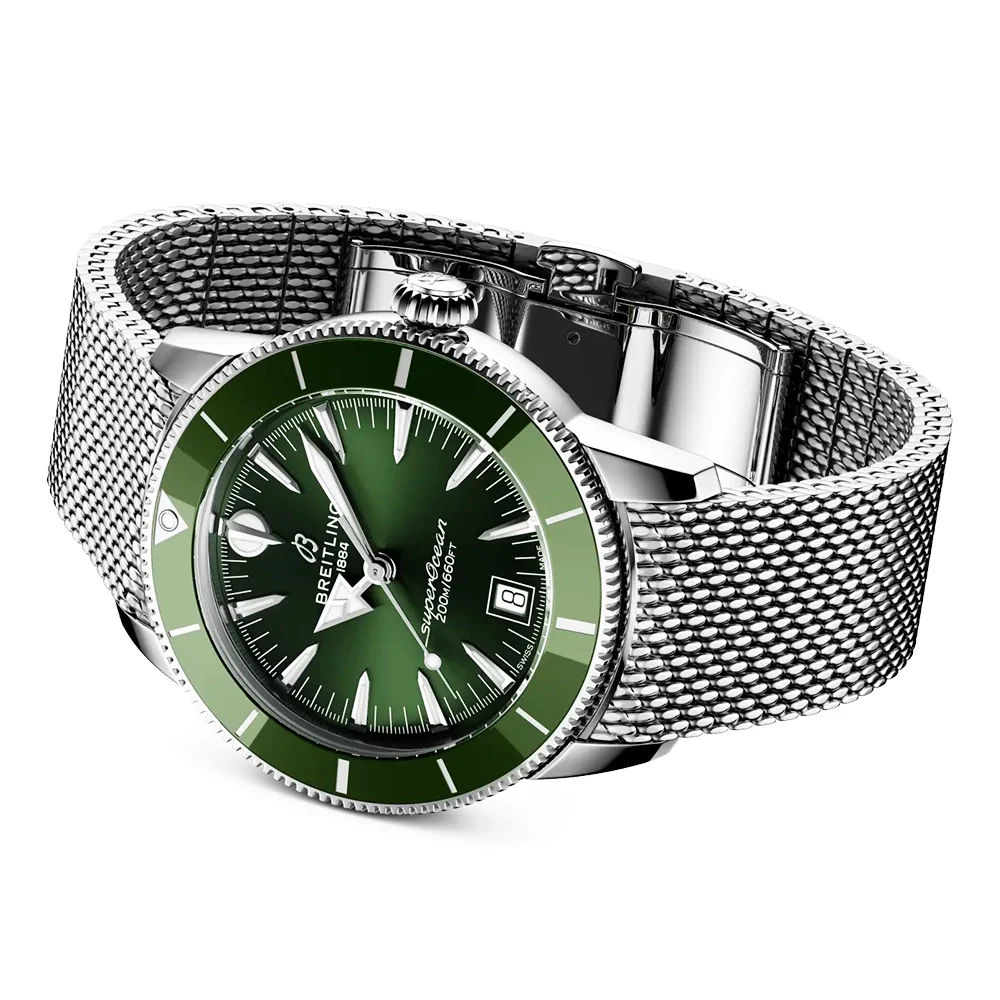 Superocean Heritage B31 40mm Green Dial Bracelet Watch - Image 3