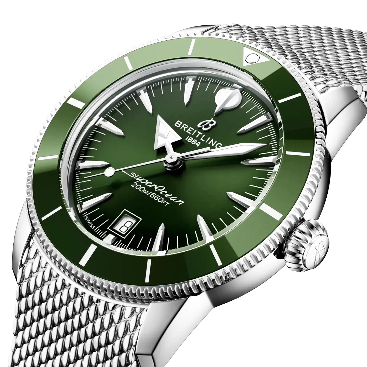 Superocean Heritage B31 42mm Green Dial Bracelet Watch - Image 2