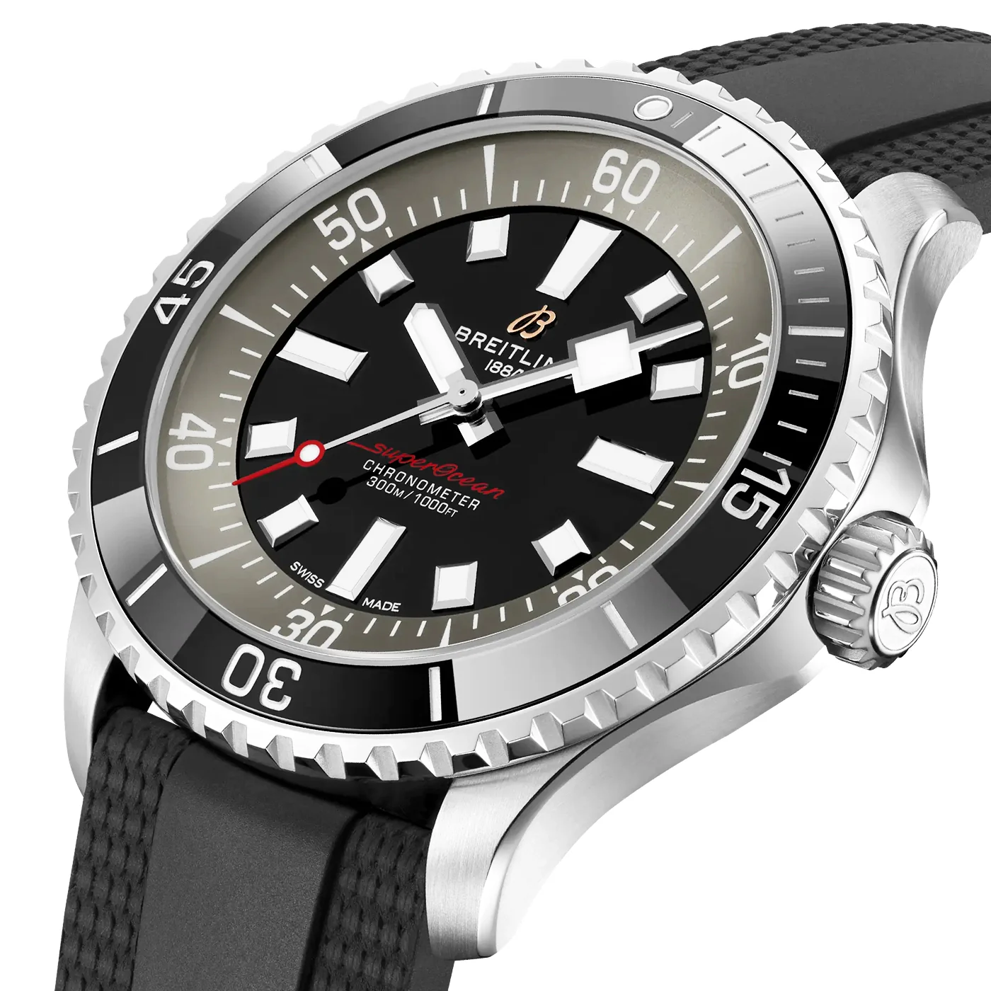 Superocean UK Edition 42mm Automatic Rubber Strap Watch - Image 2