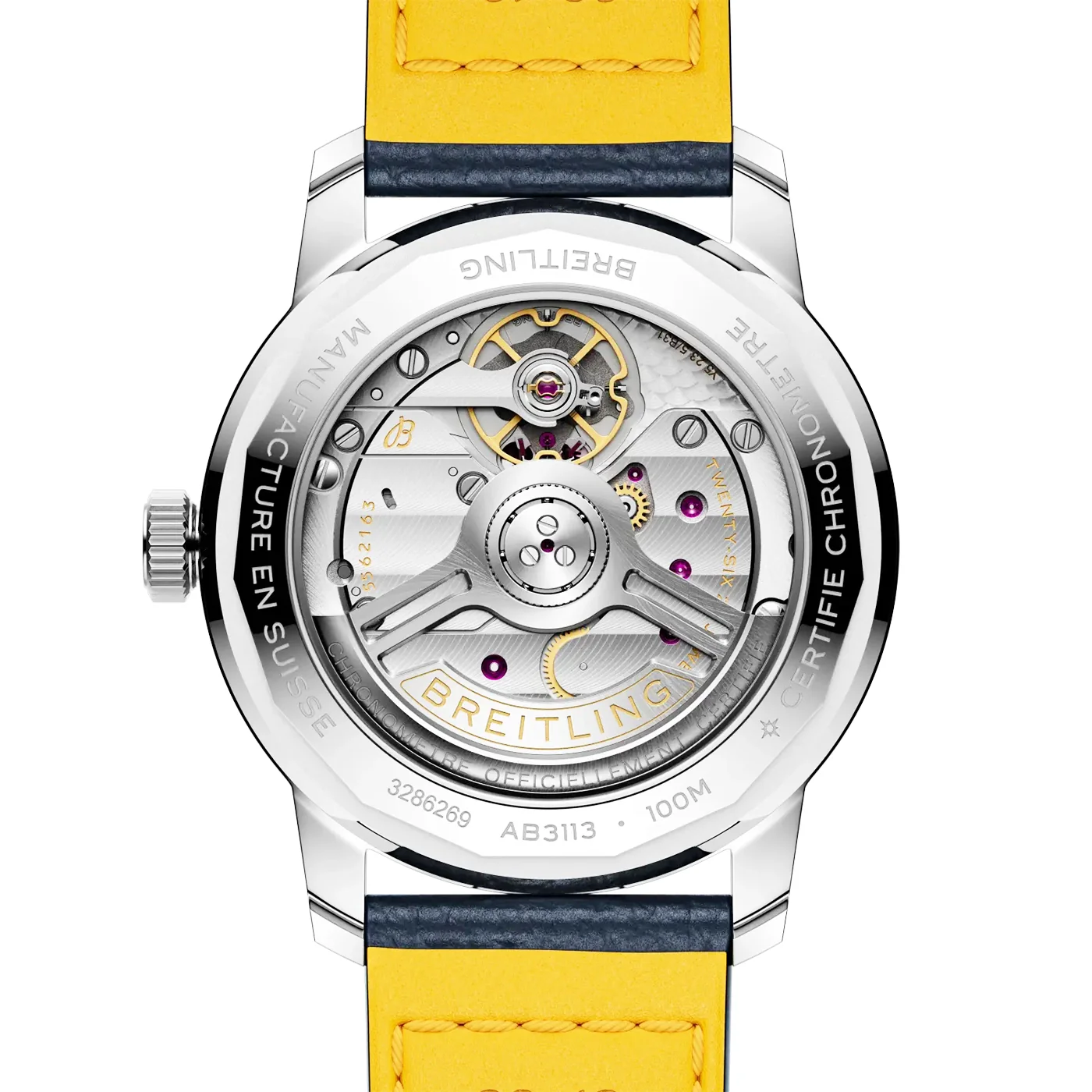Top Time B31 38mm Blue Dial Automatic Leather Strap Watch - Image 4