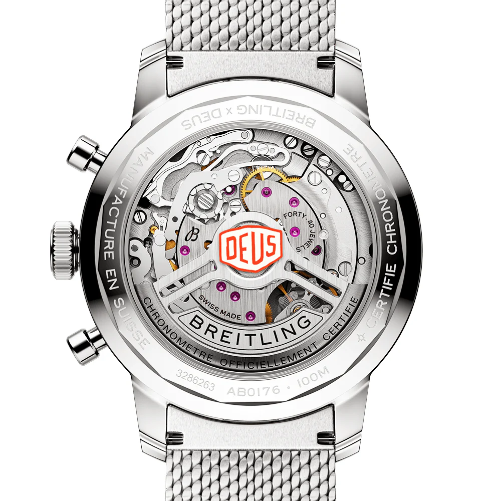 Top Time Deus 41mm Black/White Dial Automatic Bracelet Watch - Image 2
