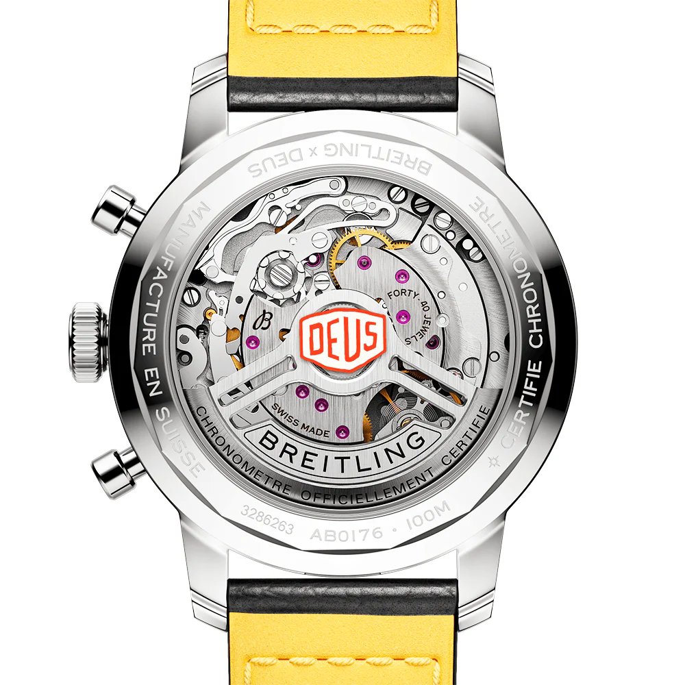 Top Time Deus 41mm Black/White Dial Men's Automatic Strap Watch - Image 2