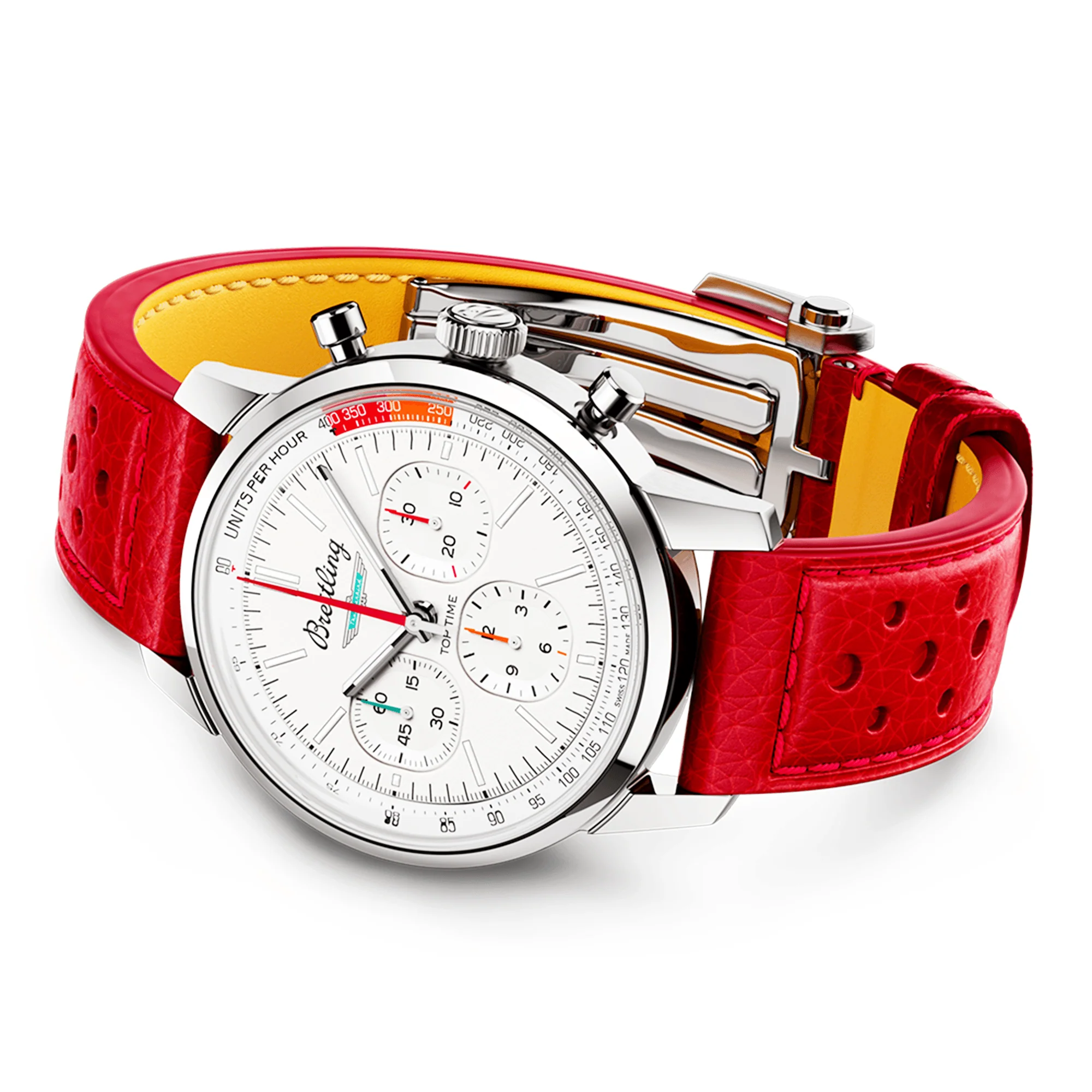 Top Time B01 Ford Thunderbird 41mm White Dial Automatic Strap Watch - Image 2