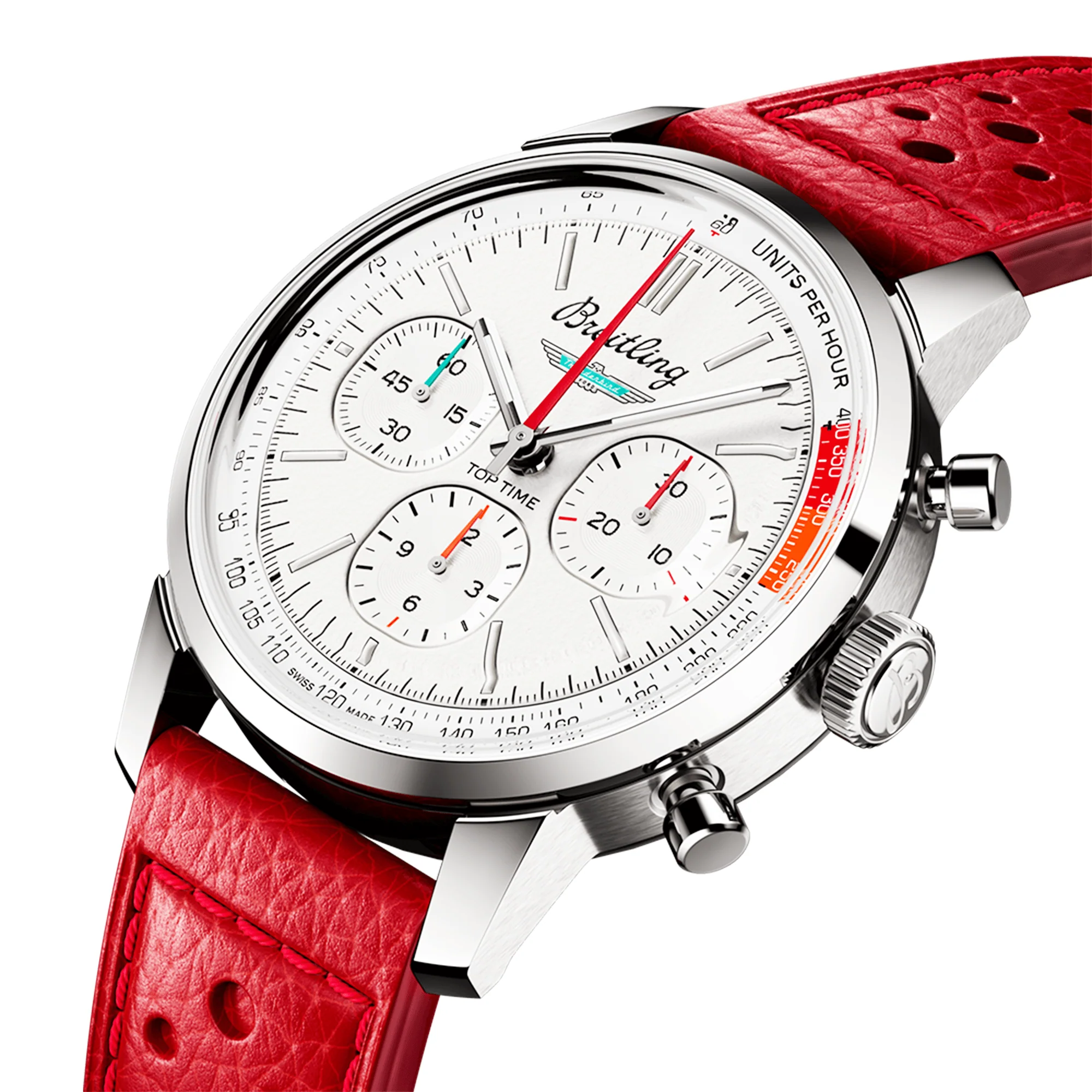 Top Time B01 Ford Thunderbird 41mm White Dial Automatic Strap Watch - Image 3