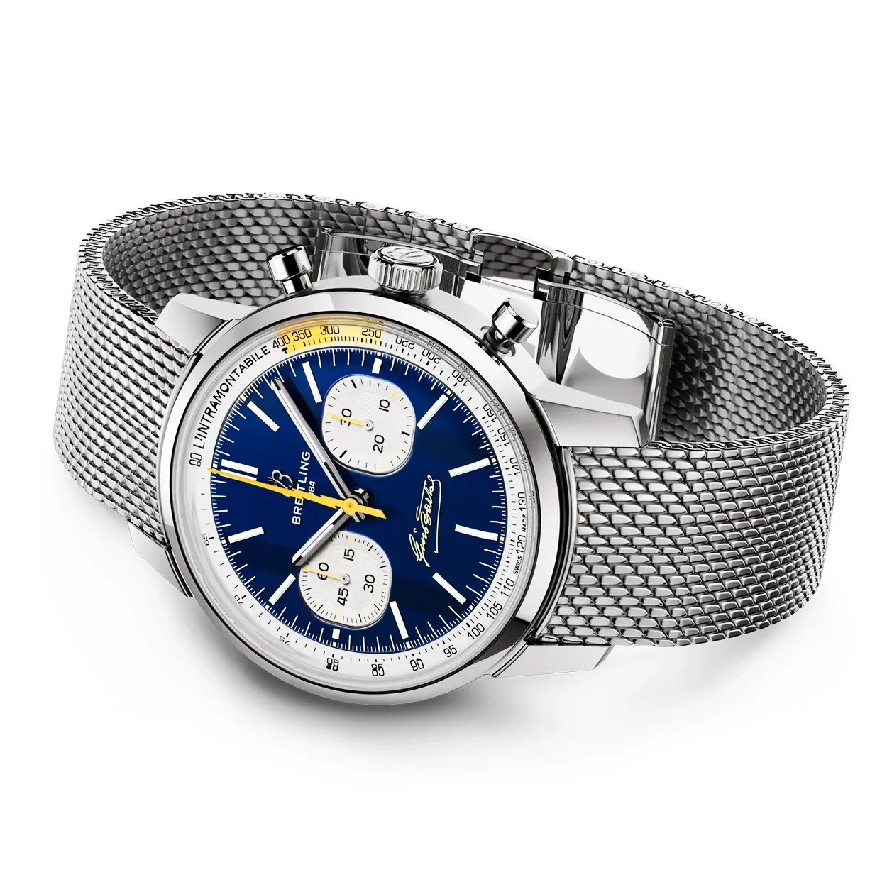 Top Time B01 Gino Bartali Limited Edition Blue Dial Bracelet Watch - Image 3