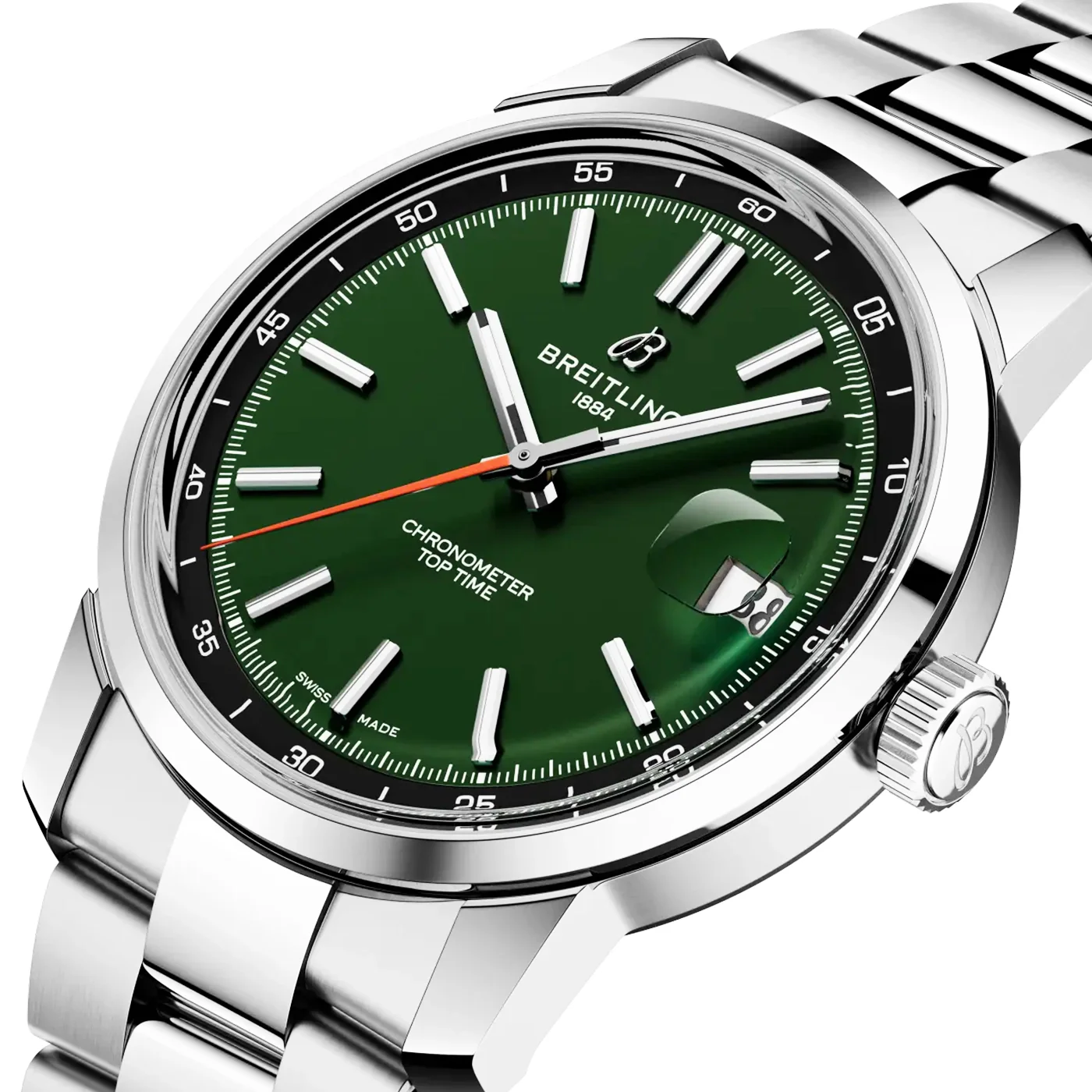 Top Time B31 38mm Green Dial Automatic Bracelet Watch - Image 2