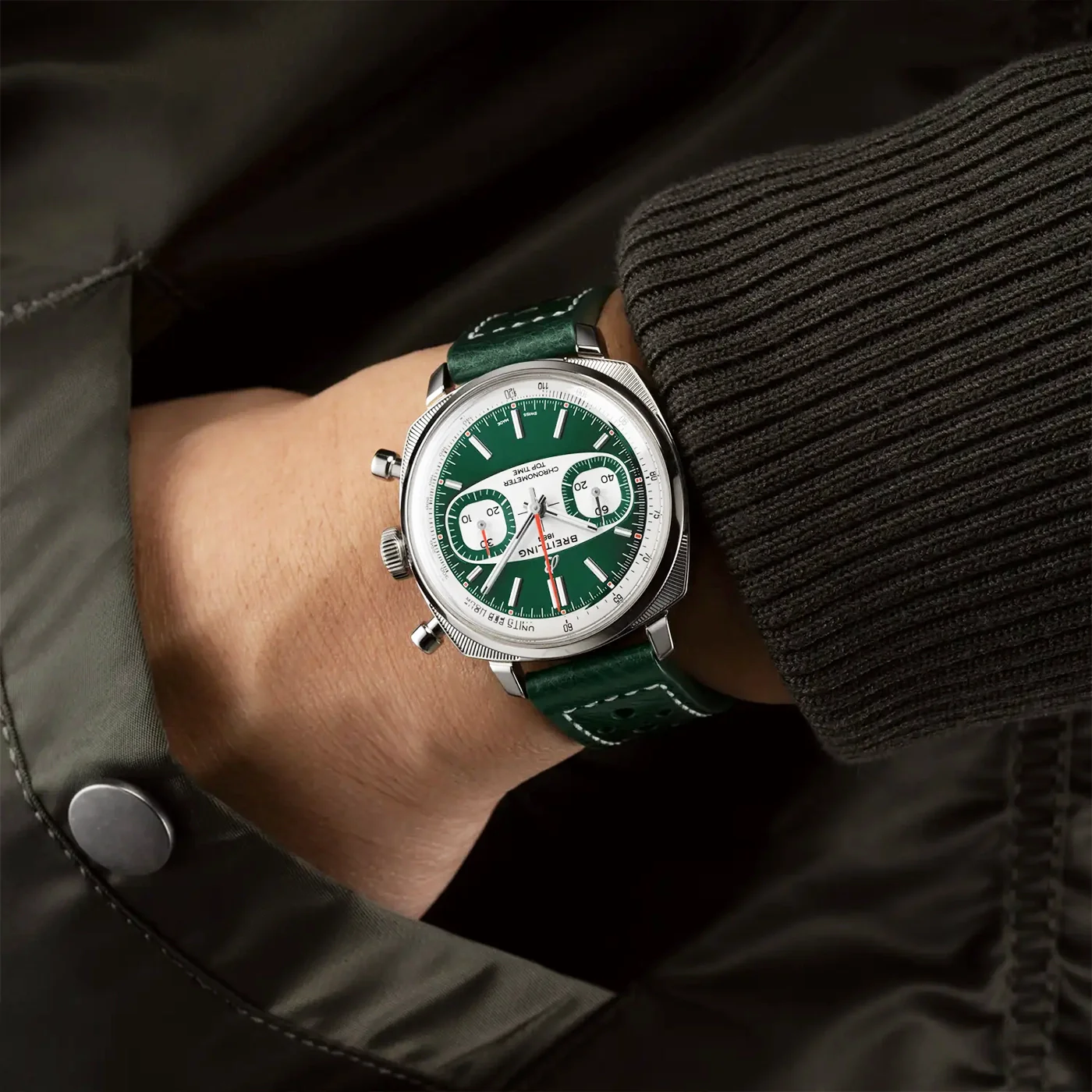 Top Time B01 Racing 38mm Green Dial Limited Edition Watch - Image 5