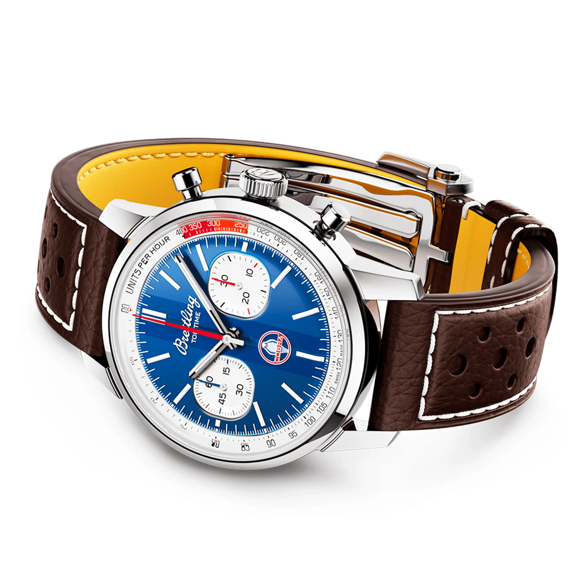 Top Time B01 Shelby Cobra 41mm Blue Dial Men's Automatic Strap Watch - Image 2