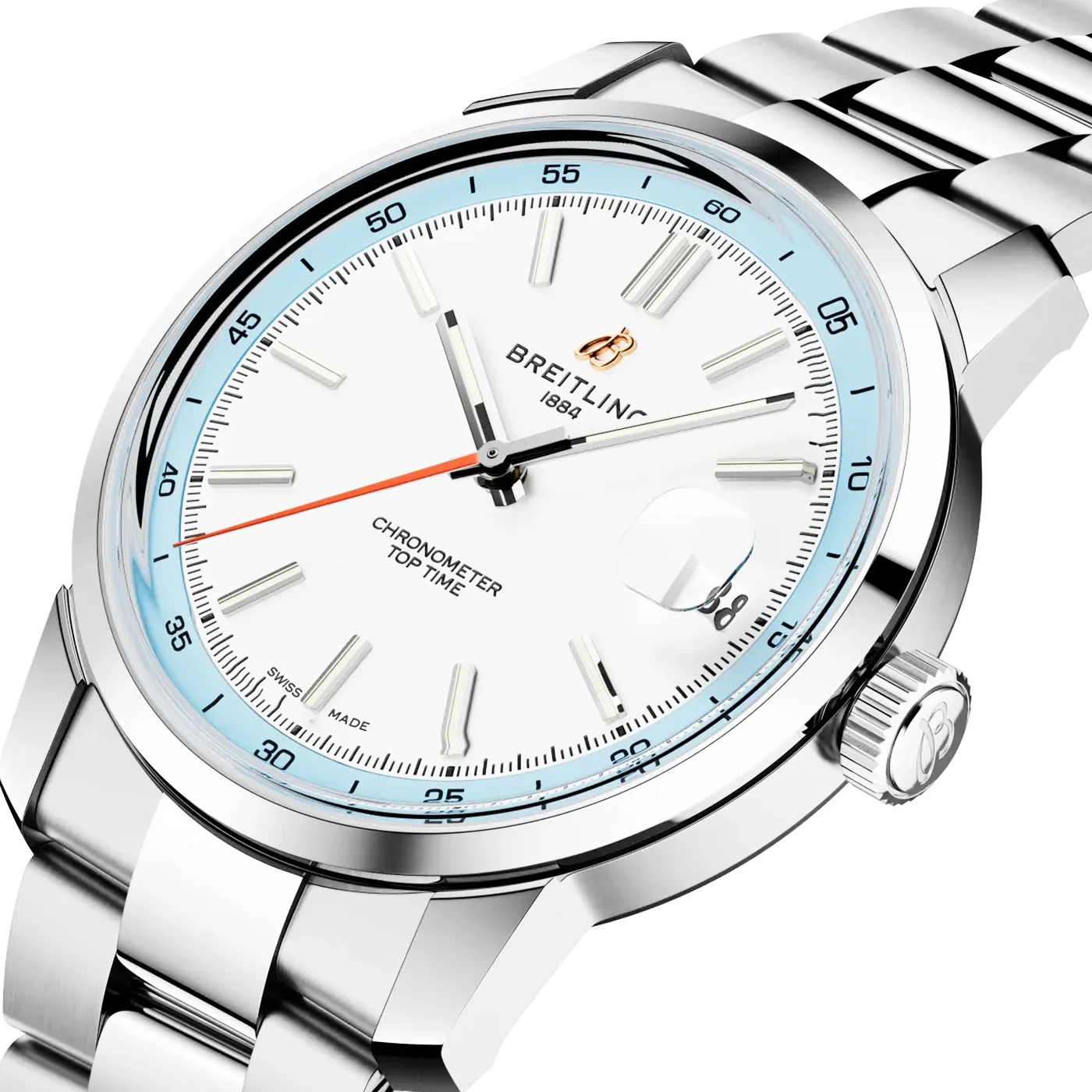 Top Time B31 38mm White Dial Automatic Bracelet Watch - Image 2