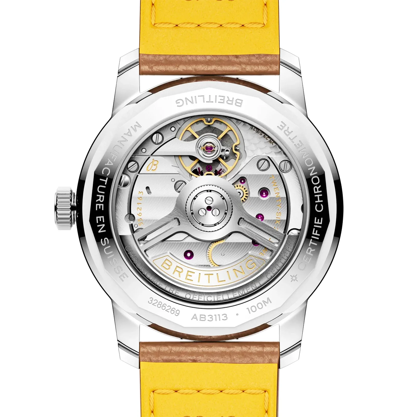 Top Time B31 38mm White Dial Automatic Leather Strap Watch - Image 4