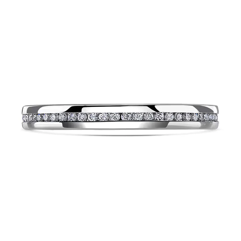 Brown & Newirth Platinum Round Brilliant Diamond Full Eternity Ring - Image 2