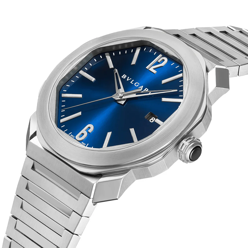 Octo Roma 41mm Blue Dial Men's Automatic Bracelet Watch - Image 2
