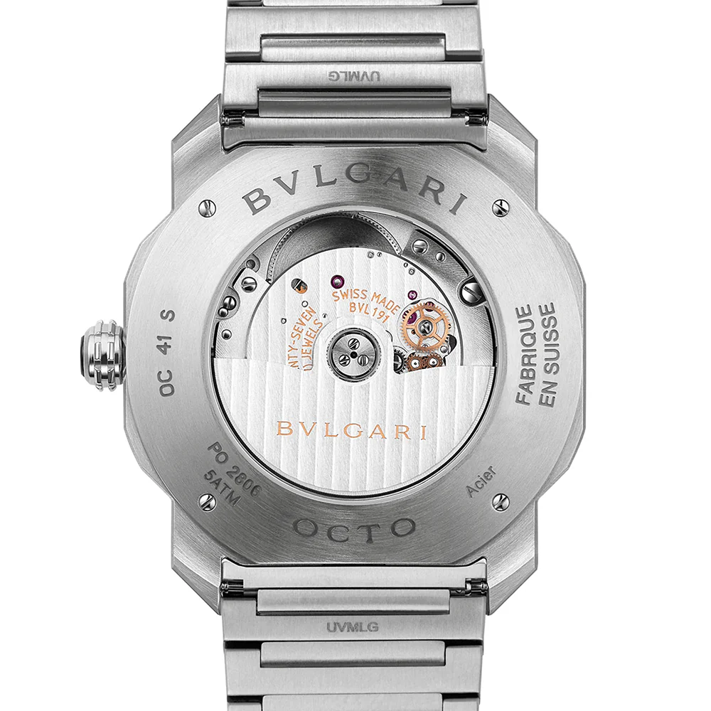 Octo Roma 41mm Blue Dial Men's Automatic Bracelet Watch - Image 3