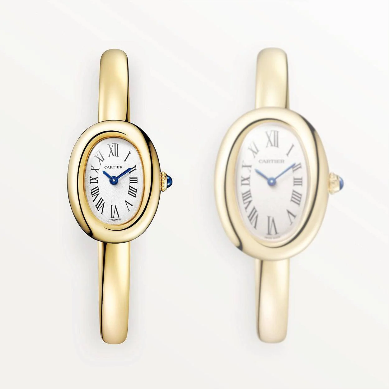 Baignoire Mini Size 16 18ct Yellow Gold Bangle Watch - Image 5