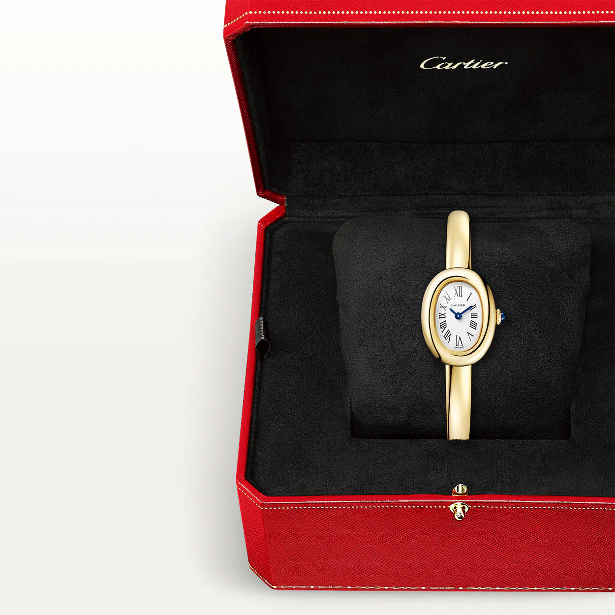 Baignoire Mini Size 16 18ct Yellow Gold Bangle Watch - Image 9