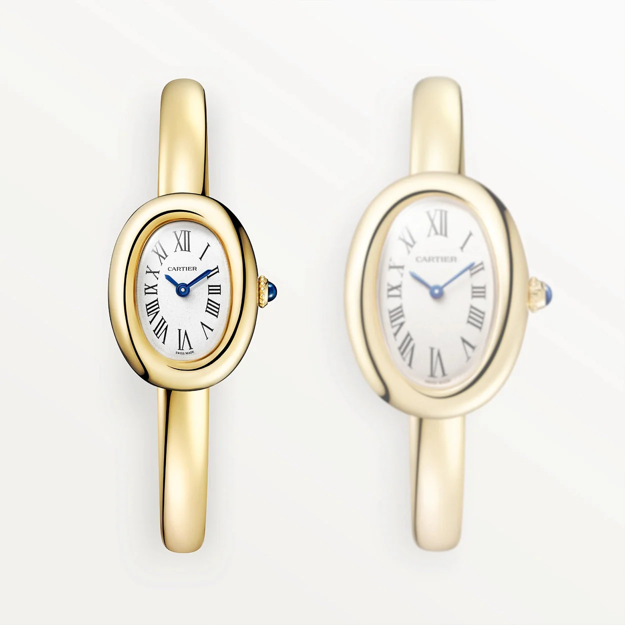 Baignoire Mini Size 17 18ct Yellow Gold Ladies Bangle Watch - Image 5