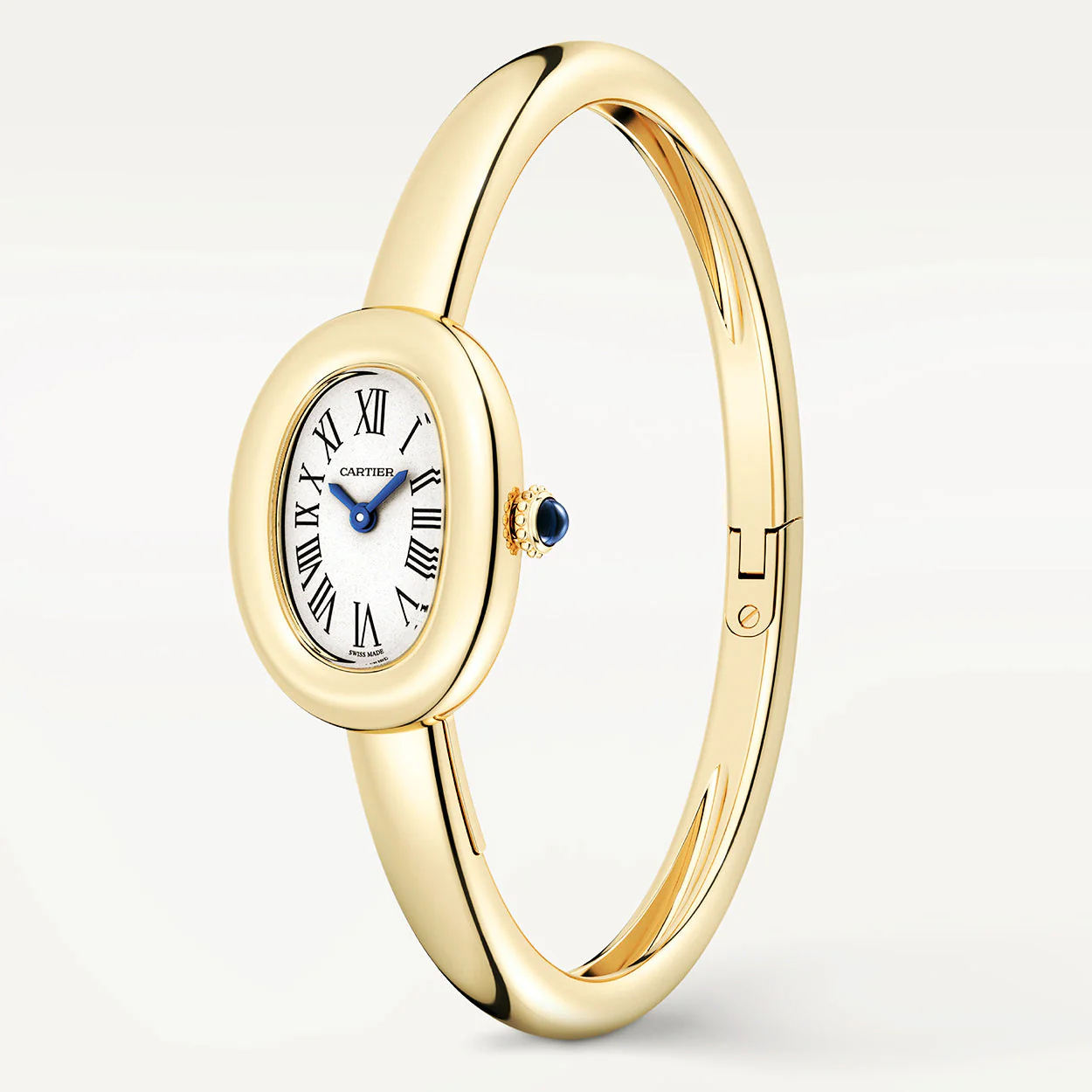 Baignoire Mini Size 17 18ct Yellow Gold Ladies Bangle Watch - Image 6