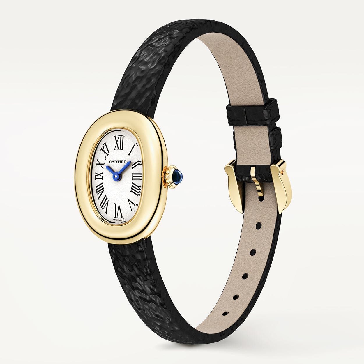 Baignoire Mini 18ct Yellow Gold Ladies Strap Watch - Image 2