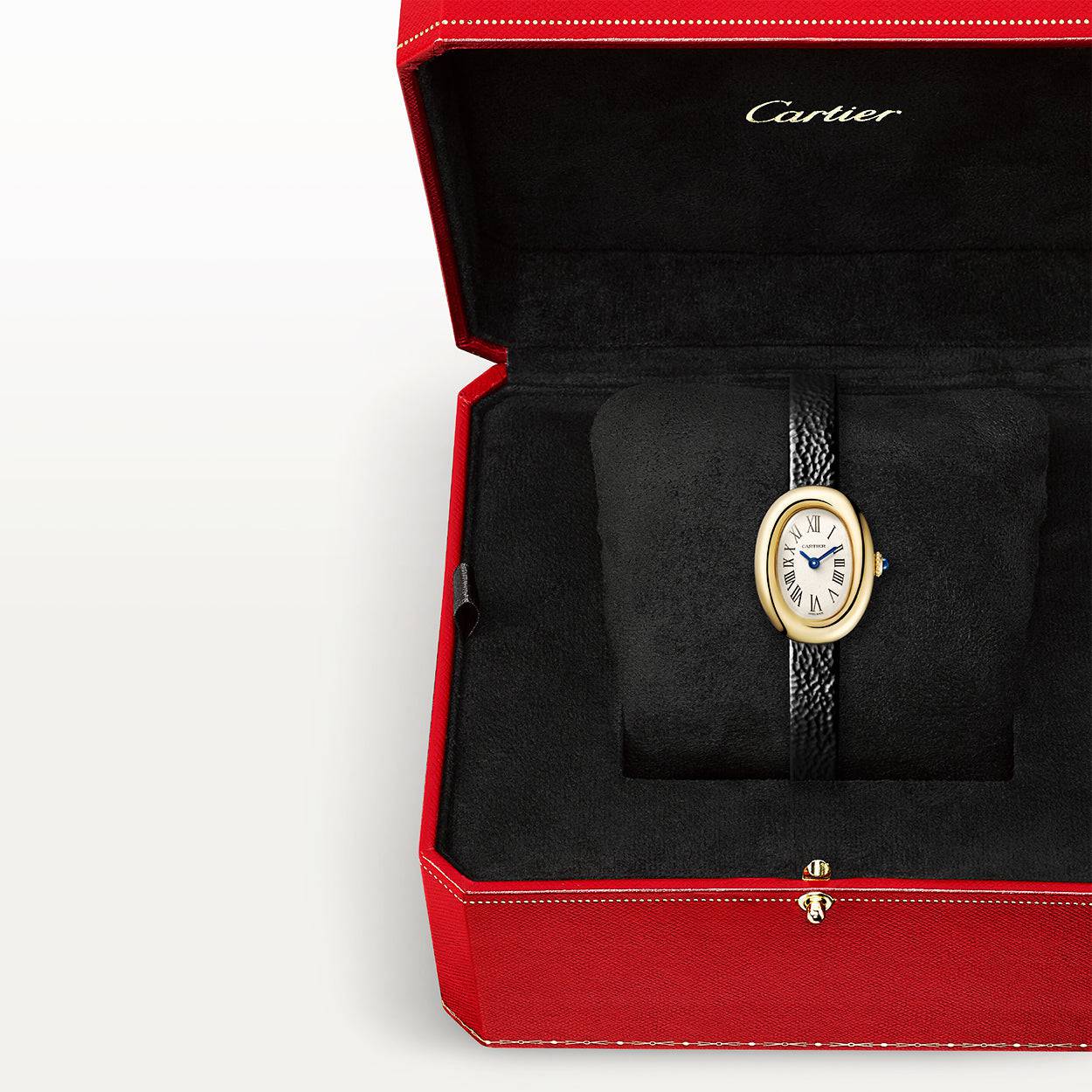 Baignoire Mini 18ct Yellow Gold Ladies Strap Watch - Image 3