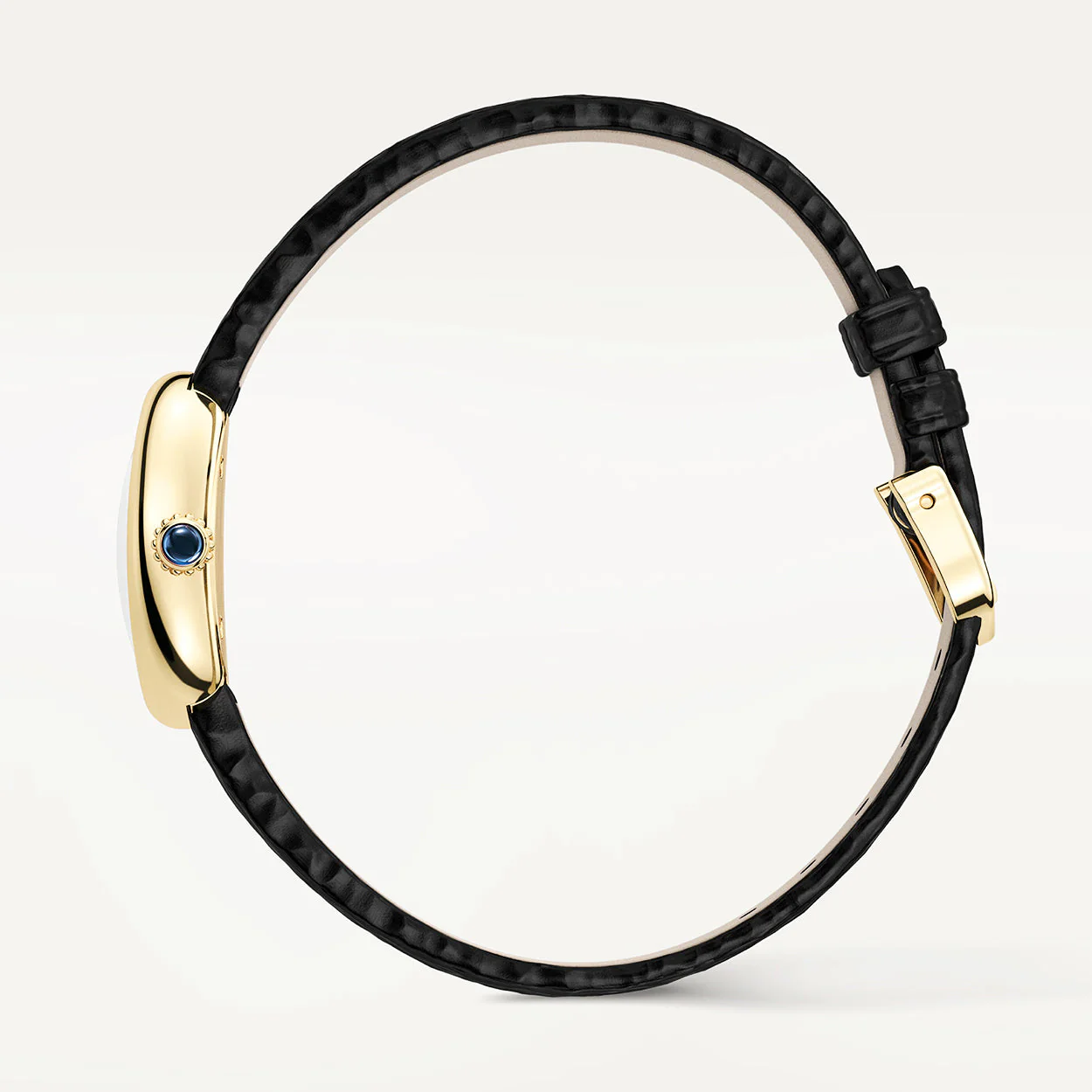 Baignoire Mini 18ct Yellow Gold Ladies Strap Watch - Image 4