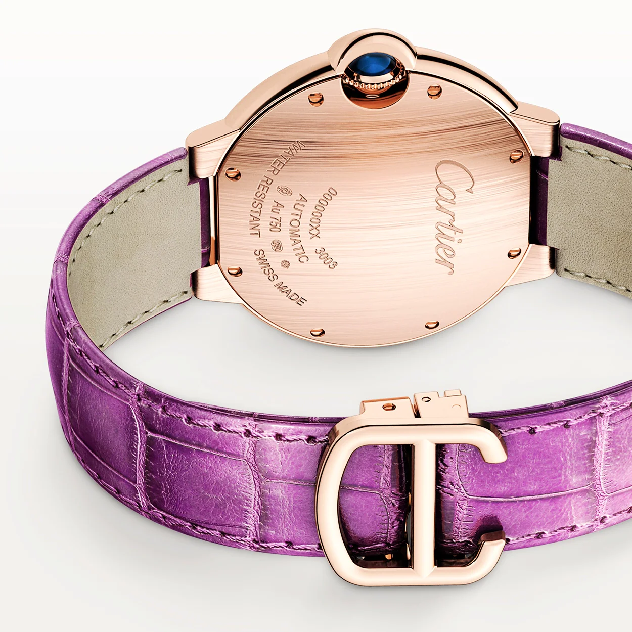 Ballon Bleu de Cartier 36mm 18ct Rose Gold Diamond Bezel Watch - Image 5