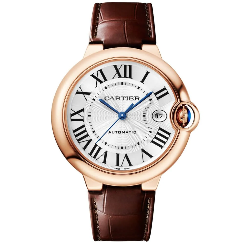 Ballon Bleu de Cartier 18ct Rose Gold 40mm Silver Dial Automatic Strap Watch - Image 5