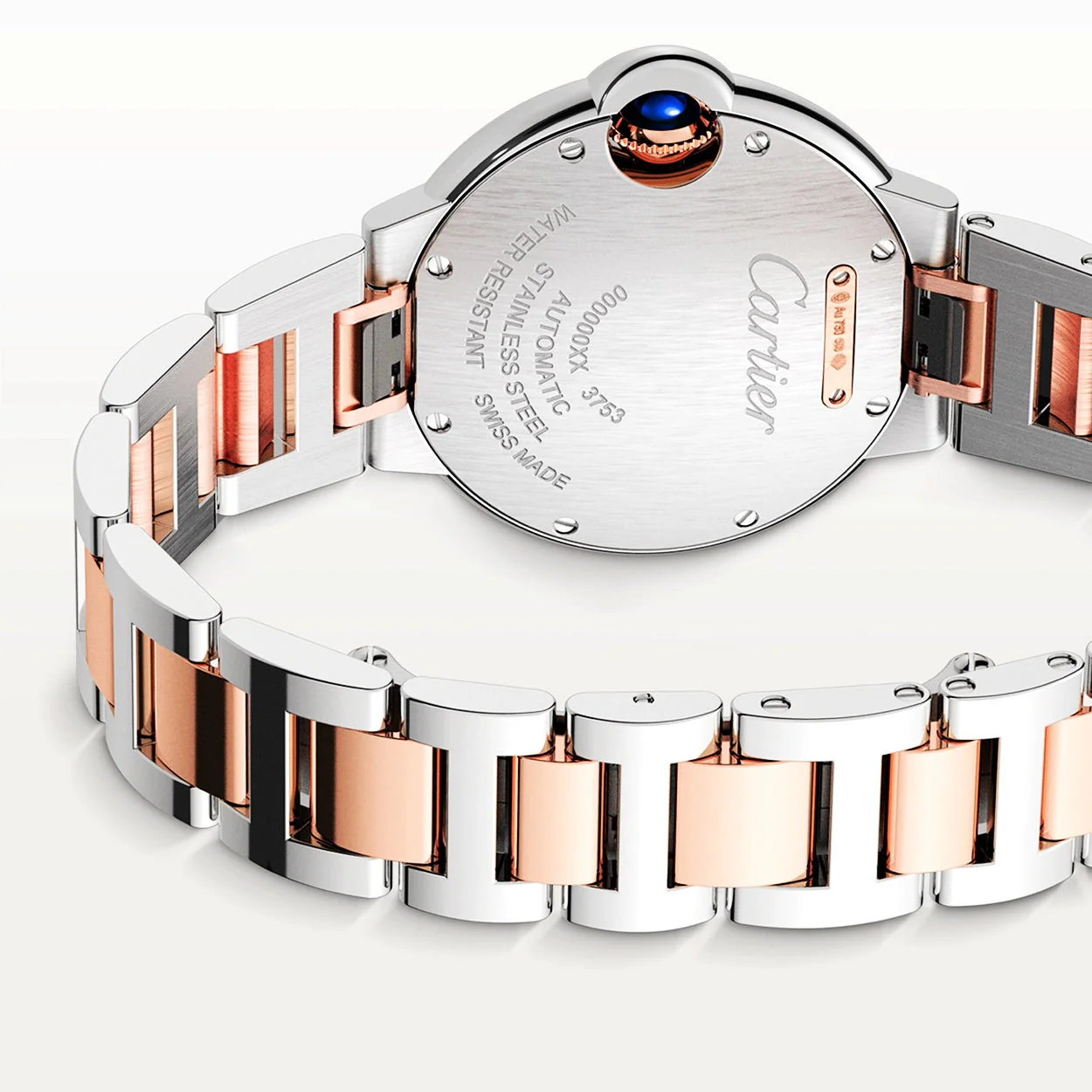 Ballon Bleu de Cartier 33mm 18ct Rose Gold and Steel Watch - Image 5