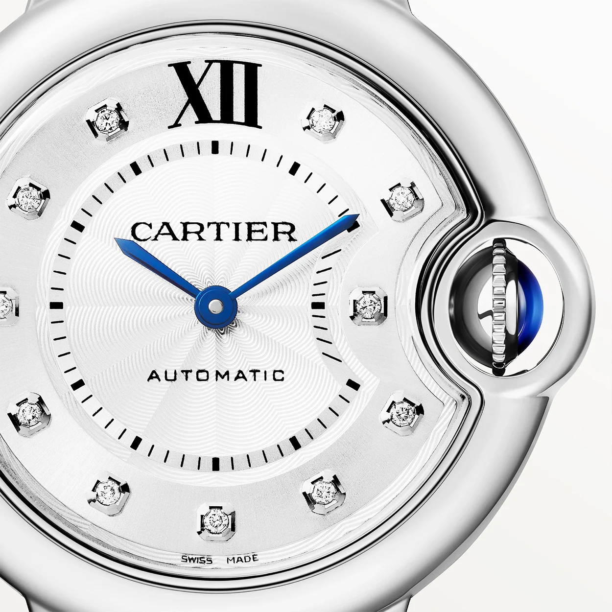 Ballon Bleu de Cartier 33mm Silver Diamond Dial Ladies Watch - Image 6