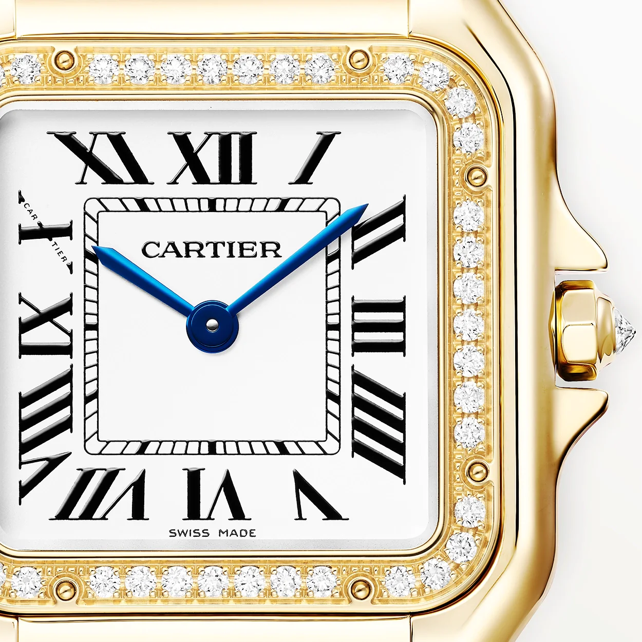 Panthère de Cartier Medium 18ct Yellow Gold Full Diamond Set Watch - Image 3