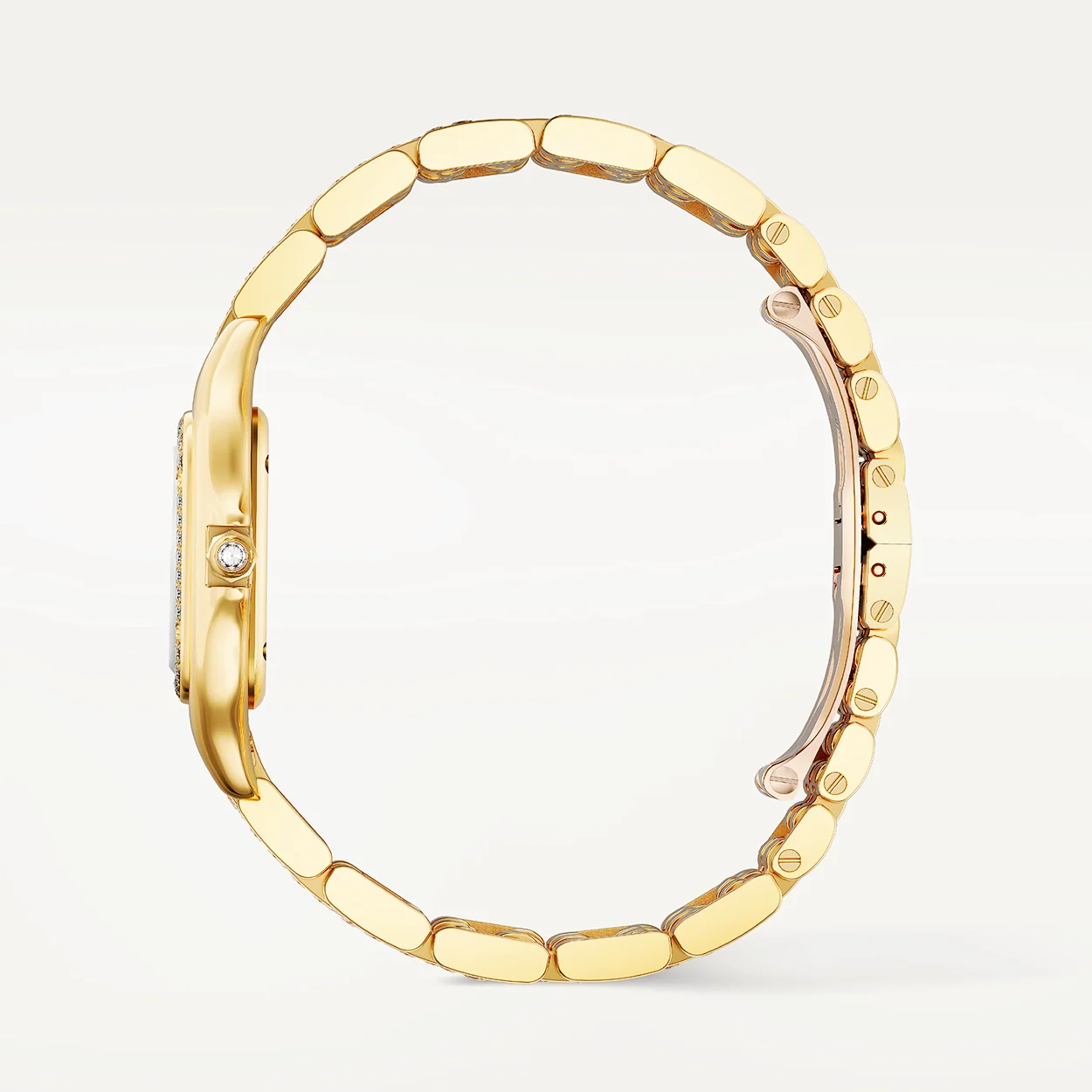 Panthère de Cartier Medium 18ct Yellow Gold Full Diamond Set Watch - Image 6