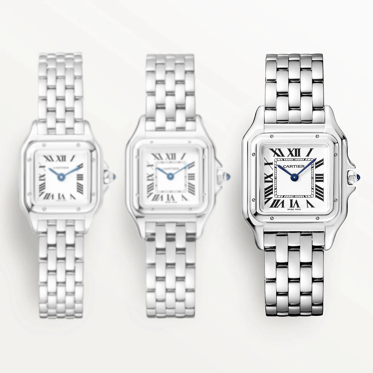 Panthère de Cartier Medium Steel Ladies Bracelet Watch - Image 3