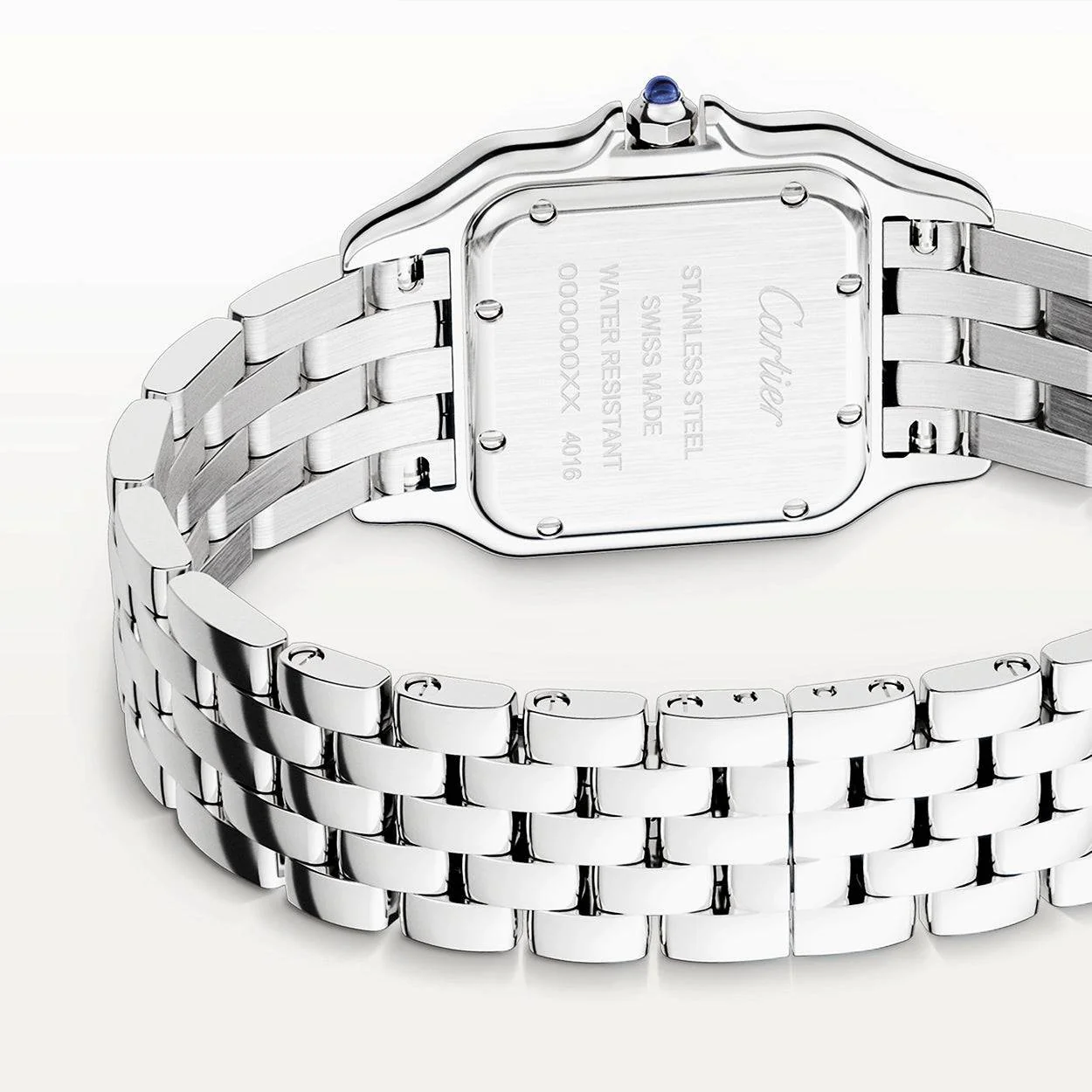Panthère de Cartier Medium Steel Ladies Bracelet Watch - Image 5