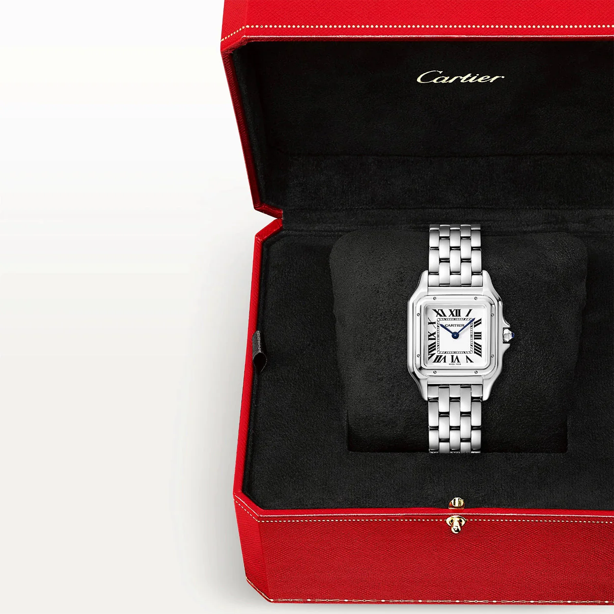 Panthère de Cartier Medium Steel Ladies Bracelet Watch - Image 8