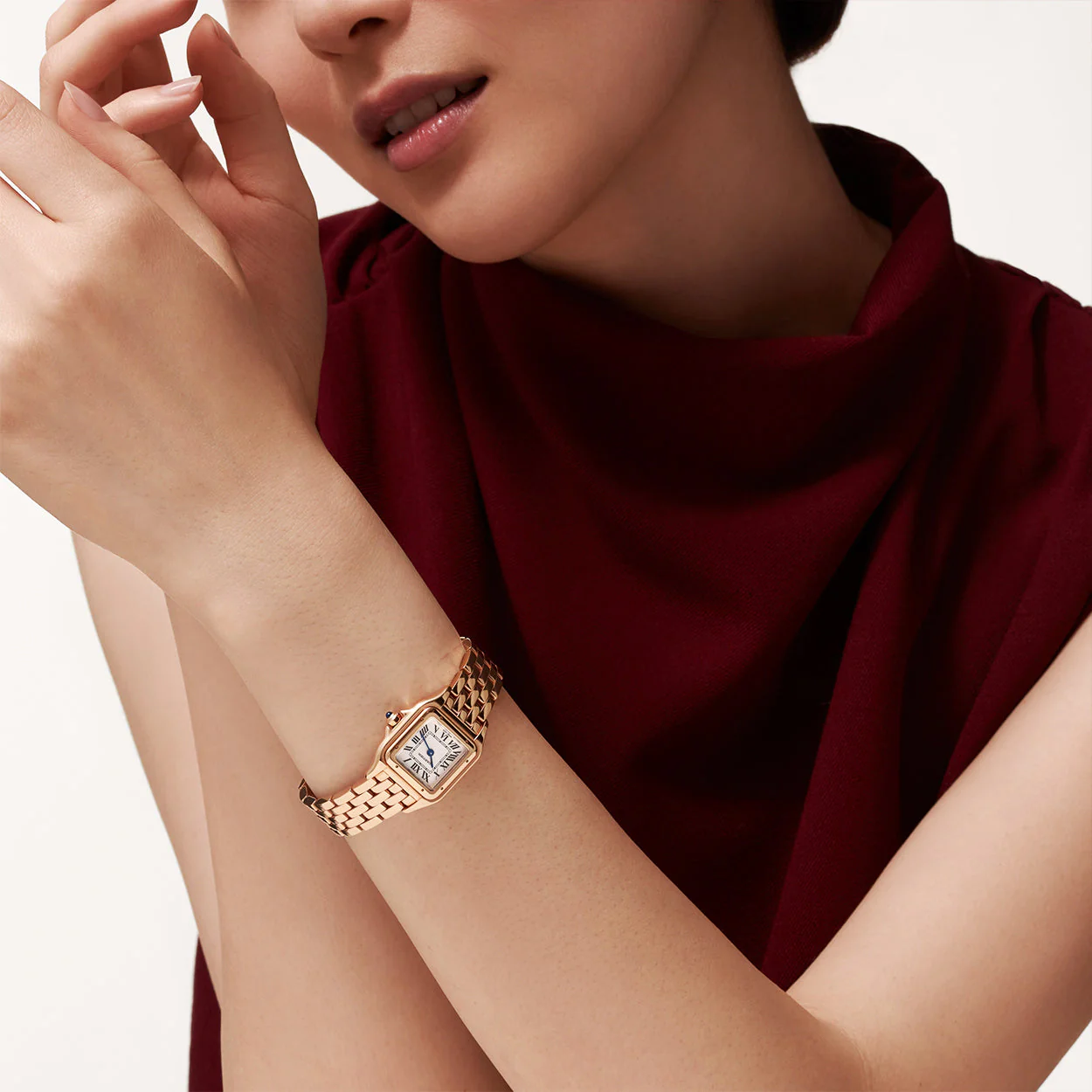 Panthère de Cartier Small 18ct Rose Gold Watch - Image 2