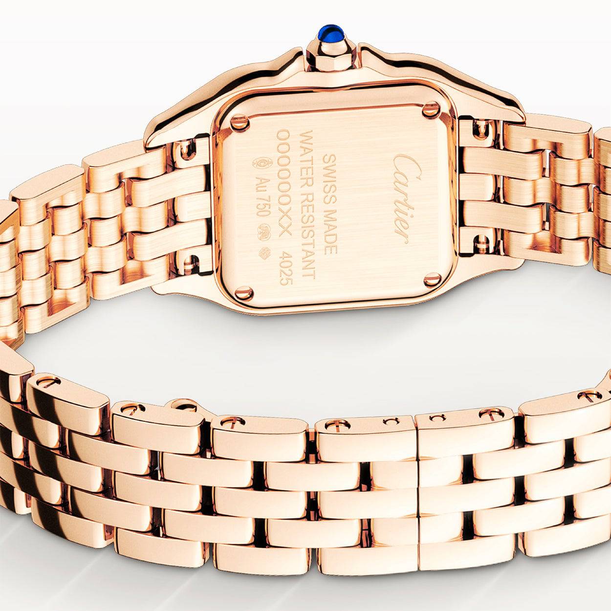 Panthère de Cartier Small 18ct Rose Gold Watch - Image 3