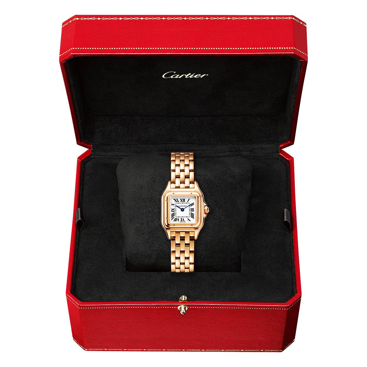 Panthère de Cartier Small 18ct Rose Gold Watch - Image 4